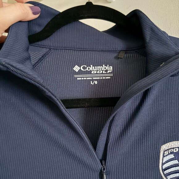 Columbia Golf Omni-Wick Flop Shot Pullover Kansas City KC Sporting MLS Soccer - Picture 3 of 8
